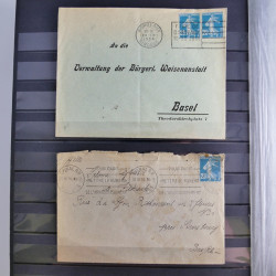 France lot de 95 marques postales du 20ème siècle en un album.