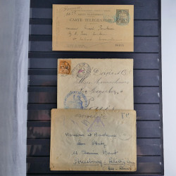 France lot de 95 marques postales du 20ème siècle en un album.