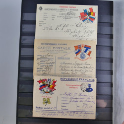 France lot de 95 marques postales du 20ème siècle en un album.