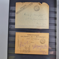 France lot de 95 marques postales du 20ème siècle en un album.