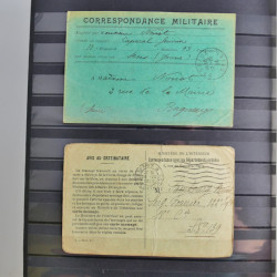 France lot de 95 marques postales du 20ème siècle en un album.