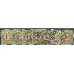 Suisse timbres taxe N°28-35 série oblitéré.