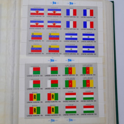 Lot de timbres Nations Unies 1951-1985 neufs en un album.