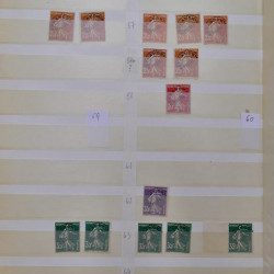 France stock de timbres fins de catalogue neufs et oblitérés en un album.
