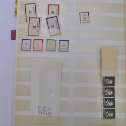 France stock de timbres fins de catalogue neufs et oblitérés en un album.