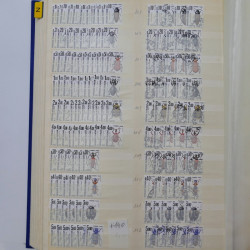 France stock de timbres de service, taxes, colis postaux en un album.