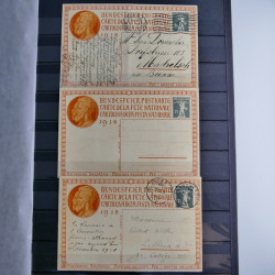 Suisse ensemble d'entiers postaux neuf et oblitérés en un album.