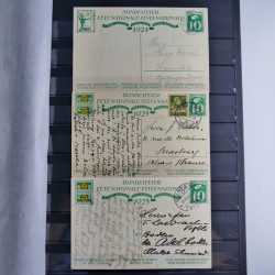 Suisse ensemble d'entiers postaux neuf et oblitérés en un album.