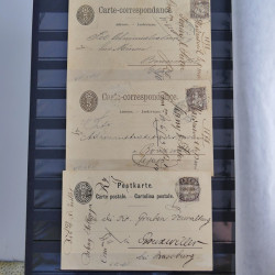 Suisse ensemble d'entiers postaux neuf et oblitérés en un album.