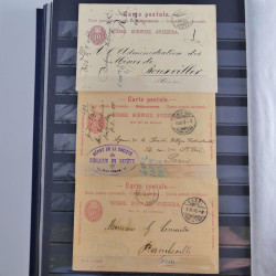 Suisse ensemble d'entiers postaux neuf et oblitérés en un album.