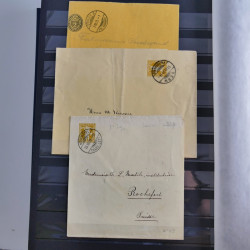 Suisse ensemble d'entiers postaux neuf et oblitérés en un album.