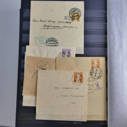 Suisse ensemble d'entiers postaux neuf et oblitérés en un album.