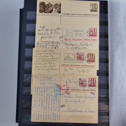 Suisse ensemble d'entiers postaux neuf et oblitérés en un album.