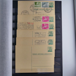 Suisse ensemble d'entiers postaux neuf et oblitérés en un album.