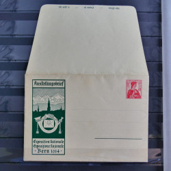 Suisse ensemble d'entiers postaux neuf et oblitérés en un album.