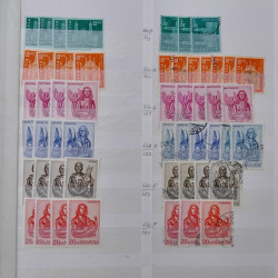Suisse stock de timbres entre 1913-1986 neufs et oblitérés en 2 albums.