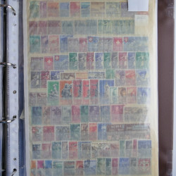 Suisse lot de timbres en feuilles, blocs neufs** et oblitérés en un album.
