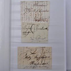 Lot de +150 marques postales Alsace période classique en un album.