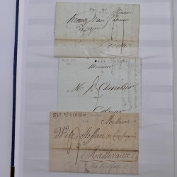 Lot de +150 marques postales Alsace période classique en un album.