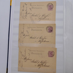 Lot de +150 marques postales Alsace période classique en un album.