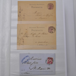 Lot de +150 marques postales Alsace période classique en un album.