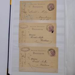 Lot de +150 marques postales Alsace période classique en un album.