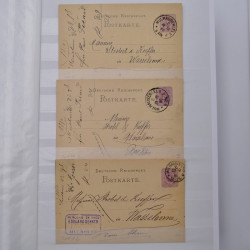 Lot de +150 marques postales Alsace période classique en un album.