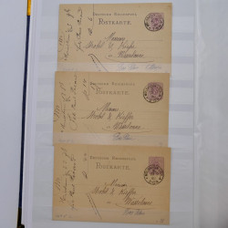 Lot de +150 marques postales Alsace période classique en un album.