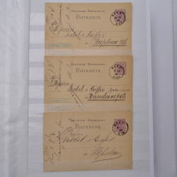 Lot de +150 marques postales Alsace période classique en un album.