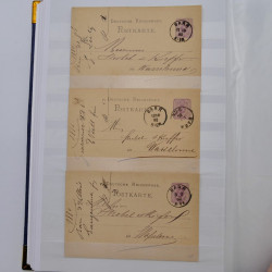 Lot de +150 marques postales Alsace période classique en un album.