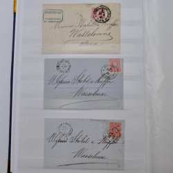 Lot de +150 marques postales Alsace période classique en un album.