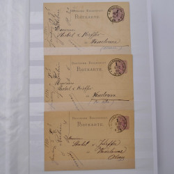 Lot de +150 marques postales Alsace période classique en un album.