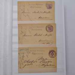 Lot de +150 marques postales Alsace période classique en un album.