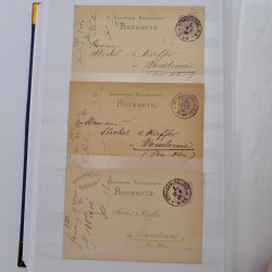 Lot de +150 marques postales Alsace période classique en un album.