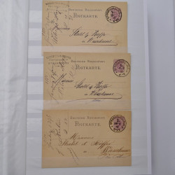 Lot de +150 marques postales Alsace période classique en un album.