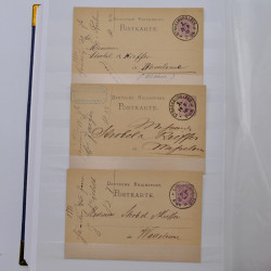 Lot de +150 marques postales Alsace période classique en un album.