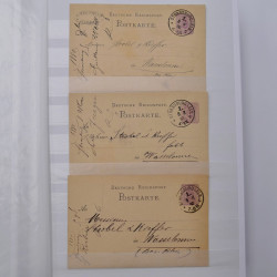 Lot de +150 marques postales Alsace période classique en un album.