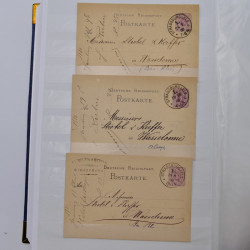 Lot de +150 marques postales Alsace période classique en un album.