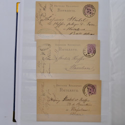 Lot de +150 marques postales Alsace période classique en un album.