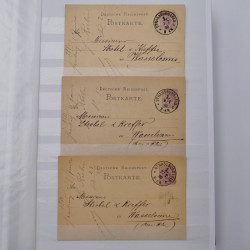 Lot de +150 marques postales Alsace période classique en un album.