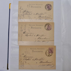 Lot de +150 marques postales Alsace période classique en un album.