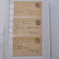 Lot de +150 marques postales Alsace période classique en un album.