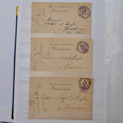 Lot de +150 marques postales Alsace période classique en un album.