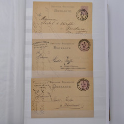 Lot de +150 marques postales Alsace période classique en un album.