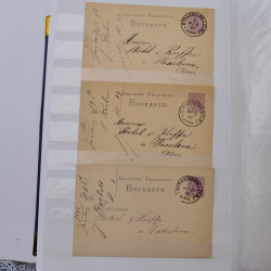 Lot de +150 marques postales Alsace période classique en un album.