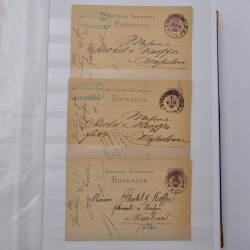 Lot de +150 marques postales Alsace période classique en un album.