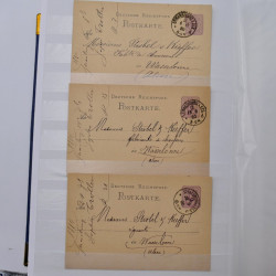 Lot de +150 marques postales Alsace période classique en un album.