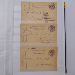 Lot de +150 marques postales Alsace période classique en un album.