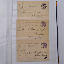 Lot de +150 marques postales Alsace période classique en un album.