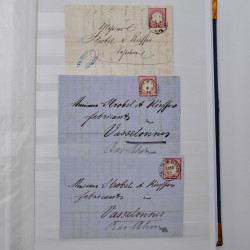 Lot de +150 marques postales Alsace période classique en un album.